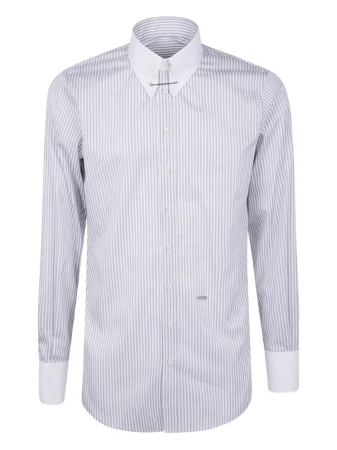 DSQUARED2 striped pin-collar shirt