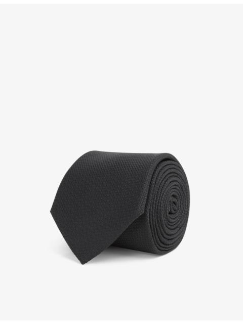 REISS Ceremony textured silk tie
