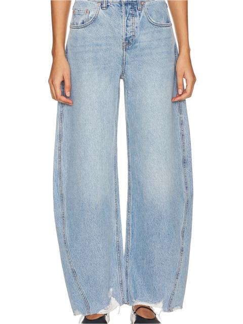 GRLFRND Paola Barrel Leg Jean Petite