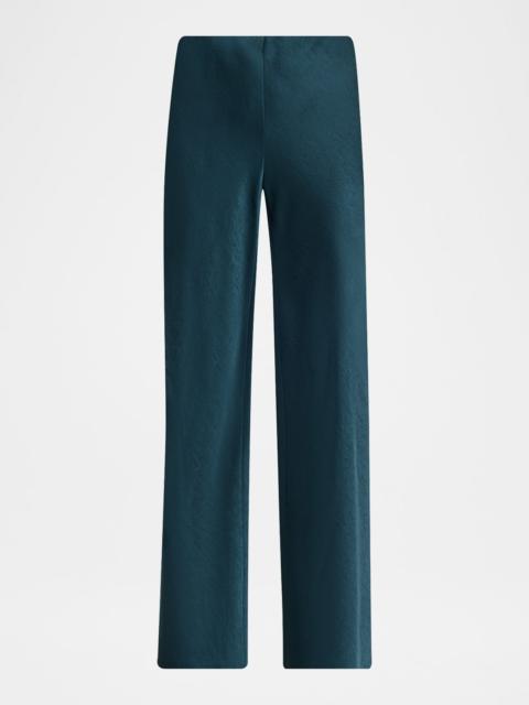 Vince Colette High-Waist Fluid Satin Bias Pants