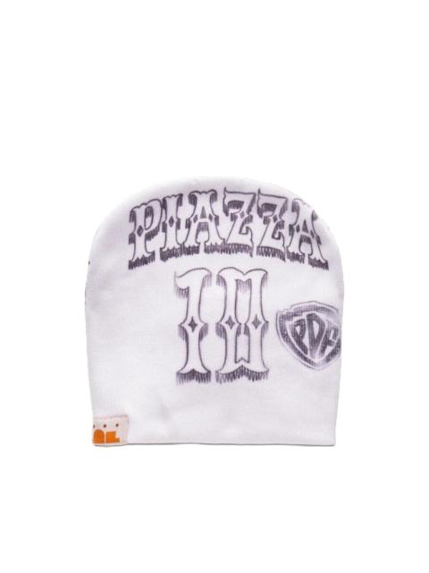 PDF graffiti-print beanie hat