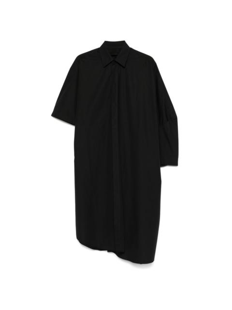 extended shirt midi dress