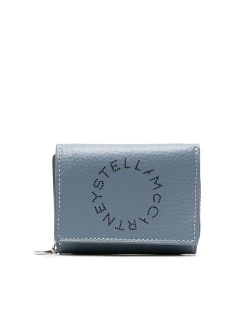 Stella McCartney perforated-logo tri-fold wallet