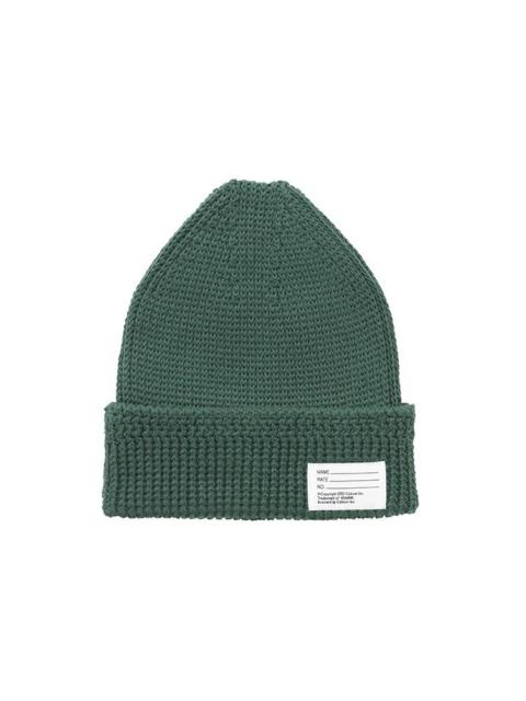 visvim KNIT BEANIE (COTTON) GREEN