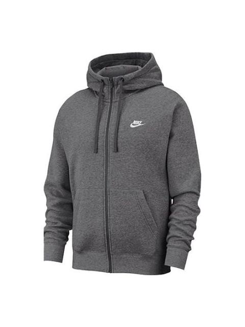 Nike Sportswear Club Fleece Full-Zip Hoodie 'Dark grey' BV2645-071
