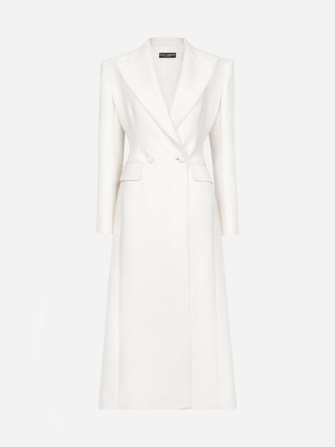 Dolce & Gabbana Long double-breasted wool cady coat