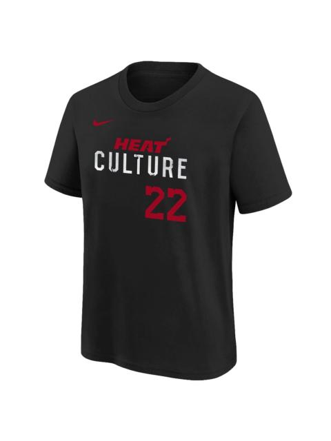Nike NBA MIAMI HEAT 2024-25 CITY EDITION T-SHIRT GS "BUTLER - BLACK" 9Z2B7HDMF HEAJB