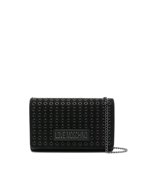 logo-lettering cross body bag