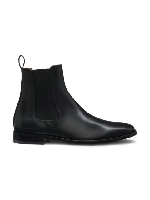 BOSS BECKHAM X BOSS LEATHER CHELSEA BOOTS WITH ELASTICATED PANELS