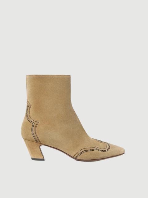 LOEFFLER RANDALL ASPEN SAND SUEDE ANKLE BOOT