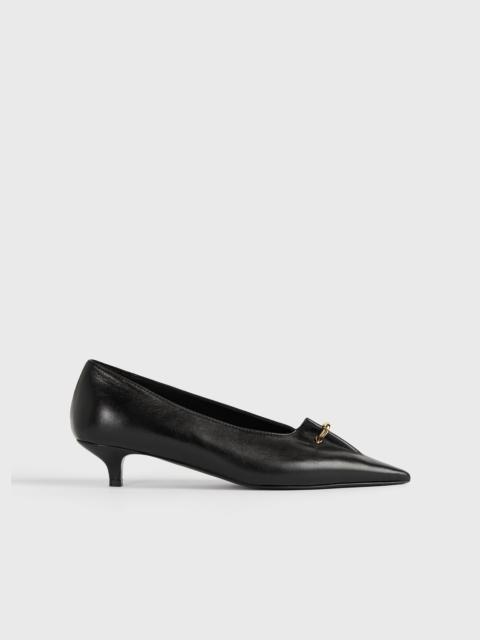 TOTEME Pierced nappa pumps black