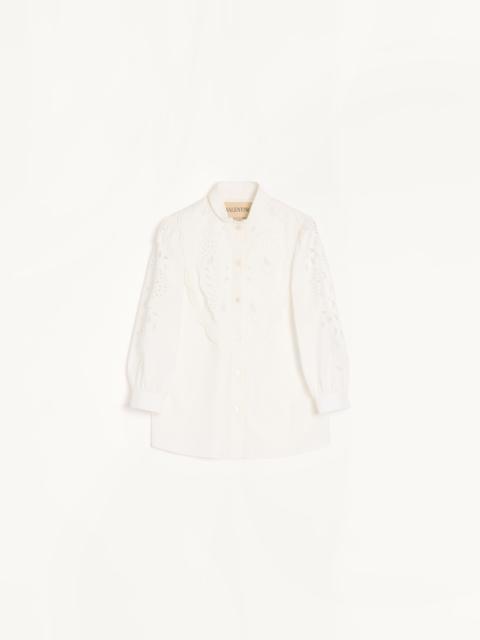 Valentino EMBROIDERED POPLIN SHIRT