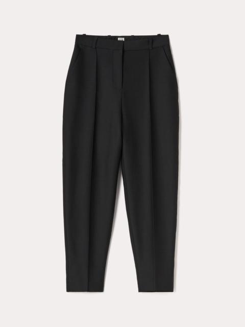 Totême Sewn pleat wool trousers black