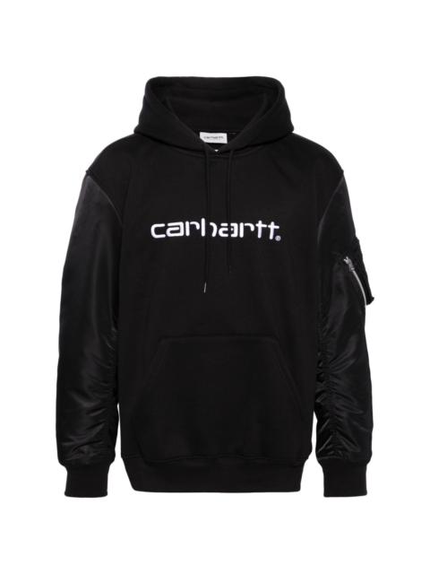 x Carhartt logo-embroidered hoodie