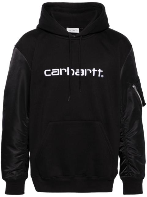 Junya Watanabe MAN x Carhartt logo-embroidered hoodie