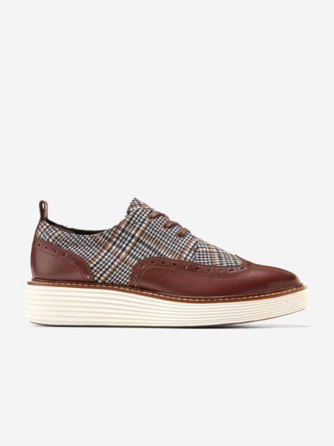 COLE HAAN Women's ØriginalGrand Platform Wingtip Oxfords