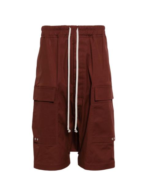 drop-crotch cargo shorts