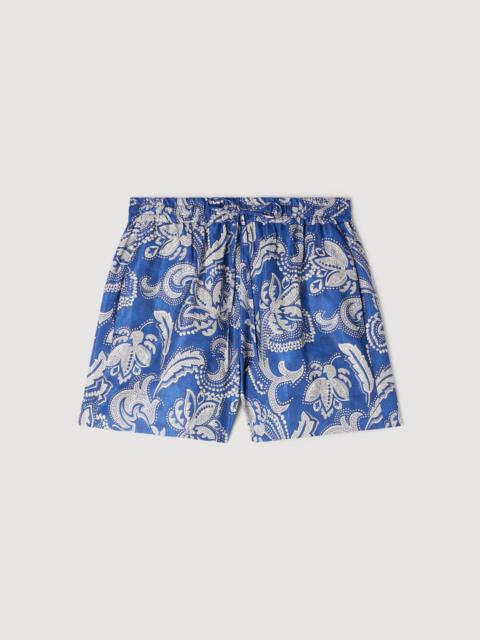 Sandro FLORAL PRINT SHORTS