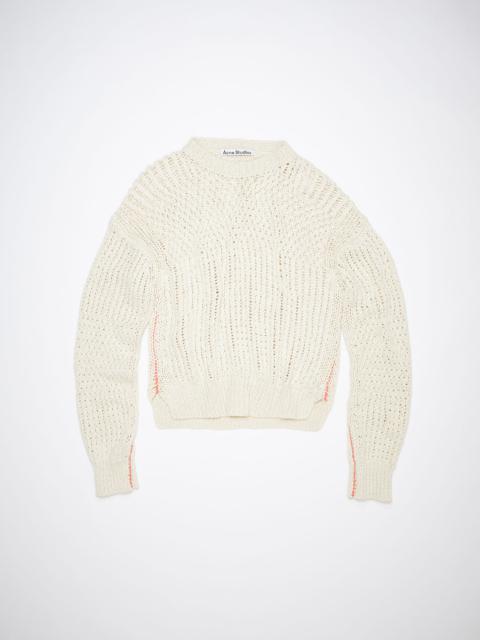Crew neck sweater - Warm white