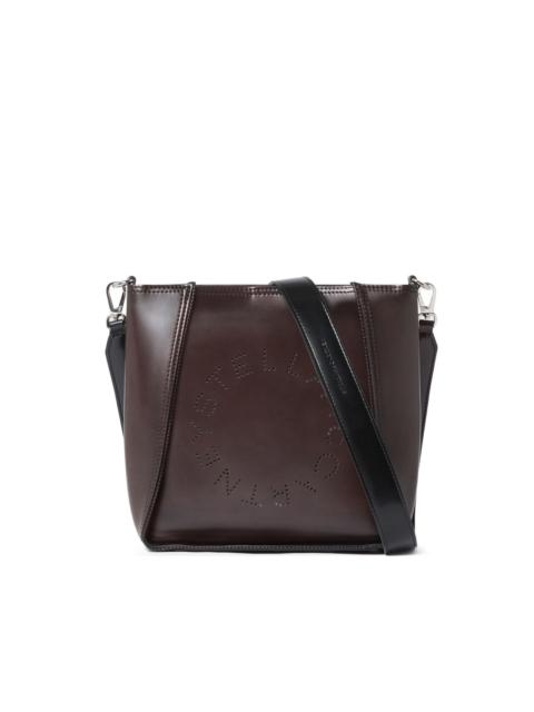 Stella McCartney logo-cut leather shoulder bag