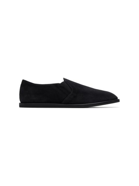 Common Projects Black Suede Slip-on Loafers