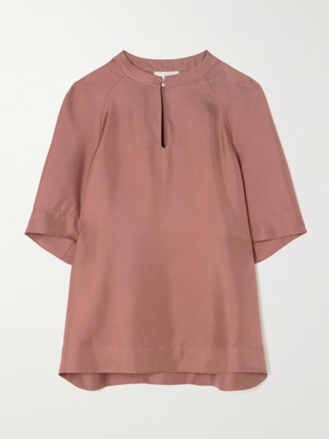 Loulou de Saison Zeus Silk-twill Blouse