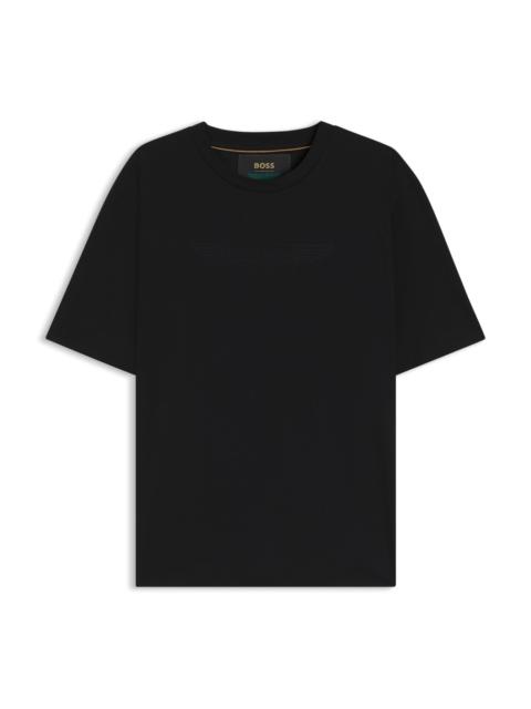 BOSS BOSS X ASTON MARTIN T-SHIRT WITH EMBOSSED LOGO