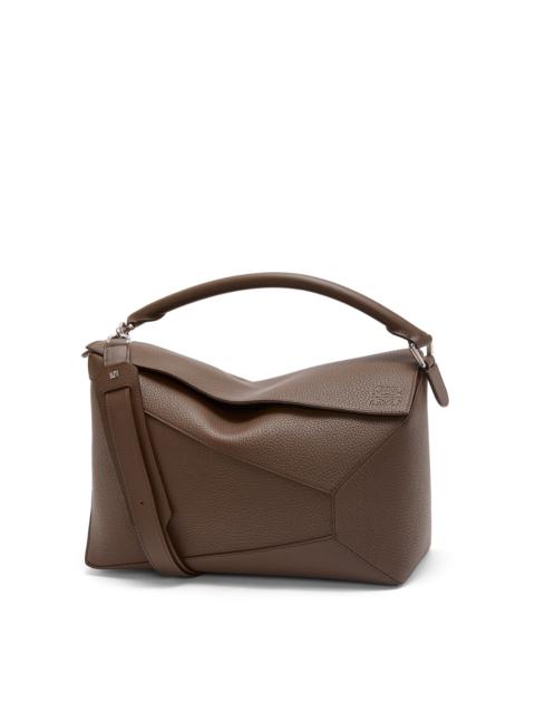 Large Puzzle bag in grained calfskin