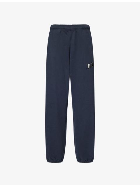 ADANOLA Logo-Embroidered Cotton Jogging Bottoms