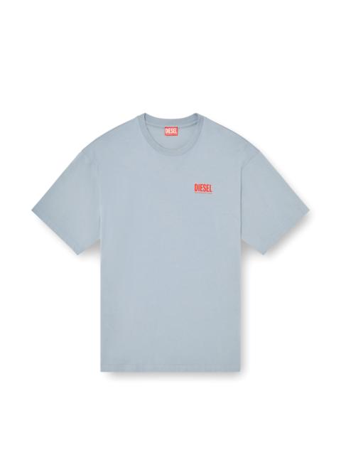 Diesel COTTON T-SHIRT WITH DIESEL BISCOTTO PRINT