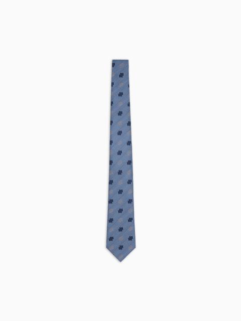 GIORGIO ARMANI JACQUARD SILK TIE
