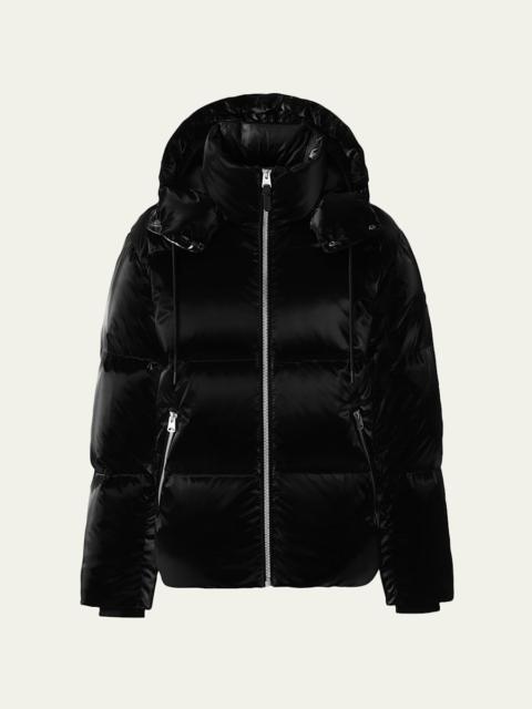 MACKAGE Men's Kent-Glo High-Gloss Hooded Down Jacket