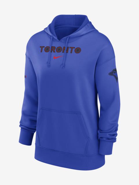 Toronto Blue Jays Authentic Collection City Connect Practice Nike Women's Dri-FIT MLB Pullover Hoodi