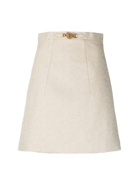 medallion A-line skirt