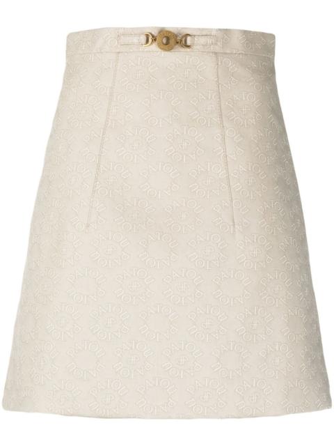 PATOU medallion A-line skirt