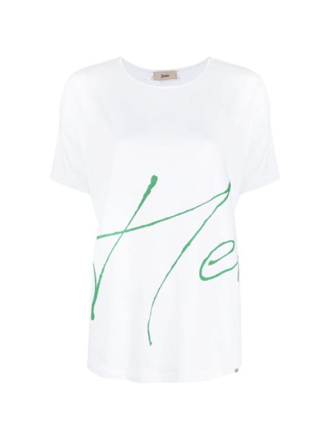 Herno crew-neck logo-print T-shirt