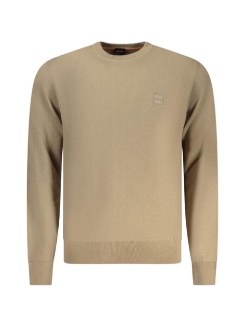 BOSS Marrone Cotton Men Sweater