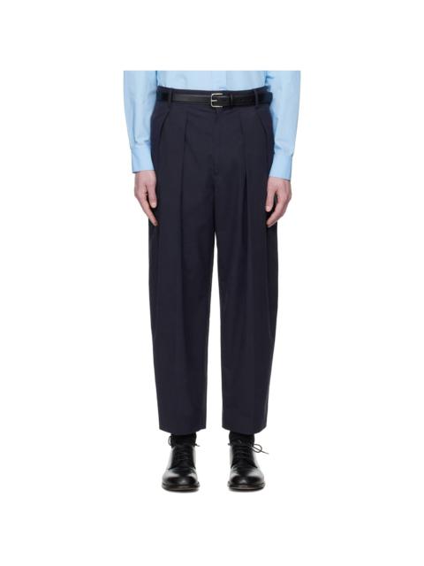 The Row Navy Dyon Trousers