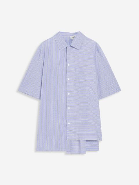 Lanvin SHORT SLEEVE ASYMETRIC SHIRT