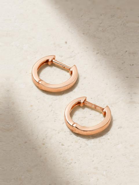 ANITA KO Huggies 18-karat Rose Gold Hoop Earrings