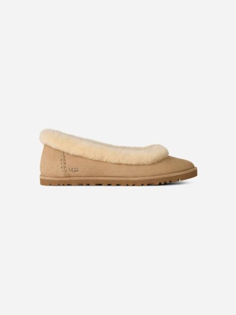 UGG ® Women's Zora Ballet Flat Sheepskin Shoes in Sand