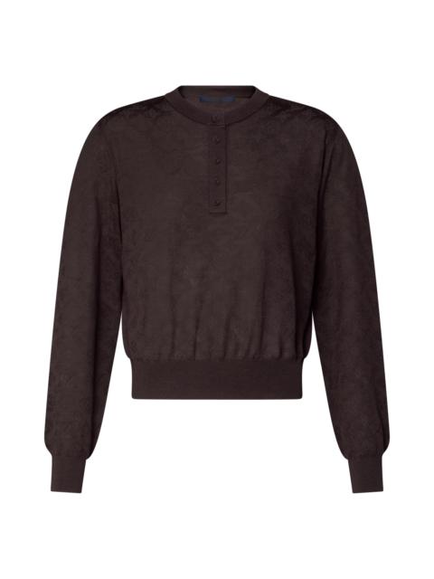 Louis Vuitton Openwork Mahina Henley Pullover