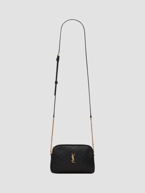 SAINT LAURENT Women's Gaby Zipped Pouch in Quilted Lambskin - Nero