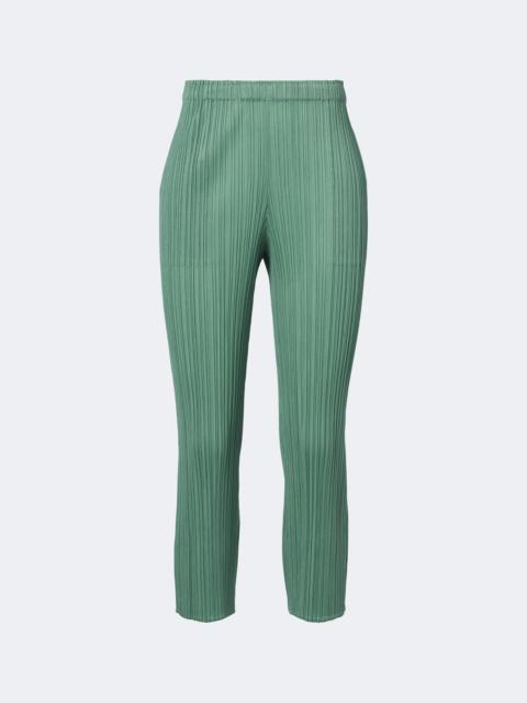 Pleats Please Issey Miyake Monthly Colors: August pleated slim pants