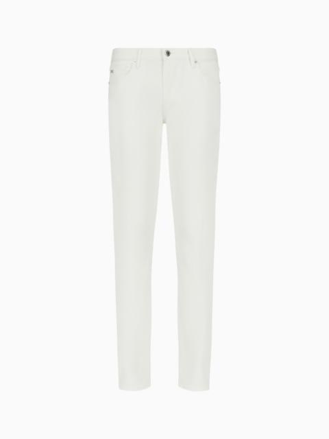 EMPORIO ARMANI J06 COMFORT STRETCH-GABARDINE, SLIM-FIT TROUSERS