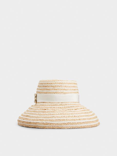 Roger Vivier Très Vivier Hat in raffia