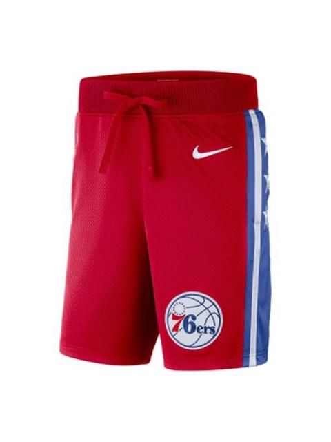 Nike Nike NBA Philadelphia 76 Basketball Sports Breathable Quick Dry Shorts Red AV6622-657
