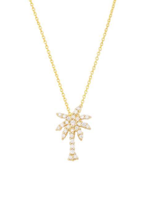 ROBERTO COIN Women's Tiny Treasures 18K Yellow Gold & Diamond Small Palm-Tree Pendant Necklace - Gold