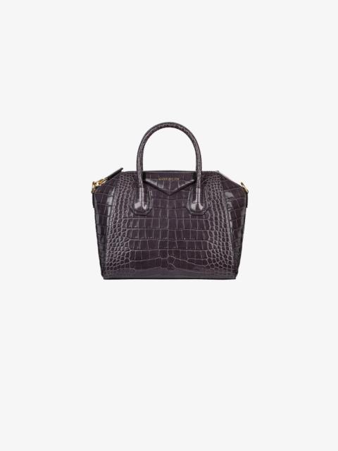 Givenchy Small Antigona bag in crocodile effect leather