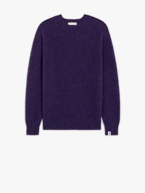 Mackintosh HUTCHINS VIOLET WOOL CREWNECK SWEATER